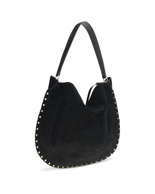 Isabel Marant Black Oskan Soft Shoulder Bag Calf Leather Bos Taurus