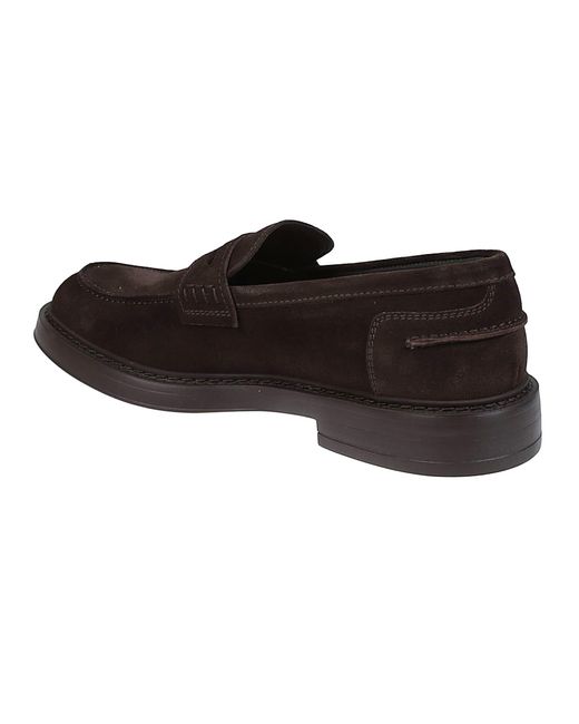 Doucal's Black Penny Adler Loafers for men