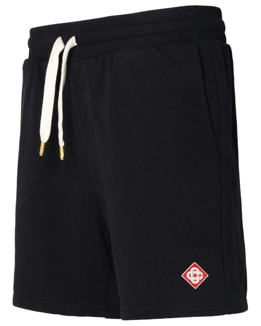 Casablancabrand Black Bermuda Shorts for men