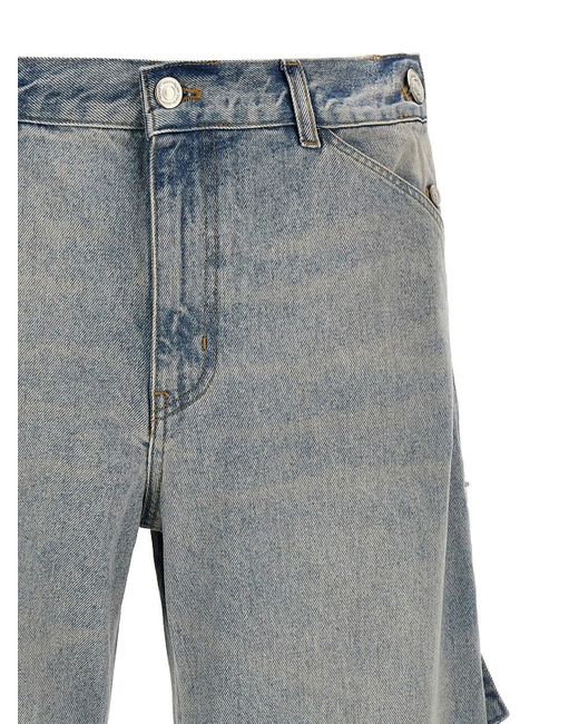Courreges Gray 'Sailor' Jeans for men