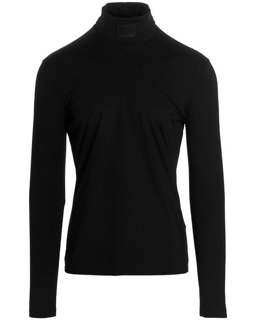 VTMNTS Black Logo Stretch Lycra Sweater