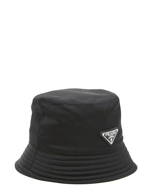 Prada Black Nylon Bucket Hat