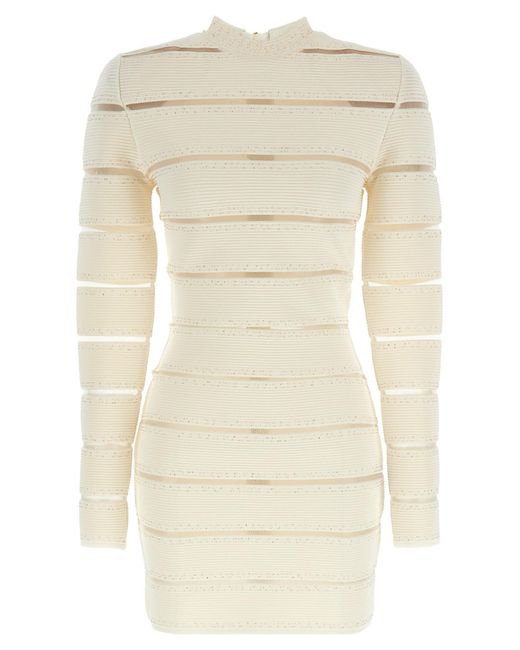 Balmain Natural Bodycon Dress