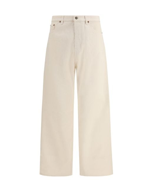 Valentino White Denim Pants Cotton Jean for men
