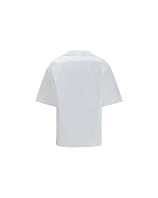 Jacquemus Gray White Cotton Shirt