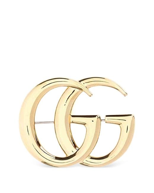 Gucci Metallic Gg Marmont Brooch