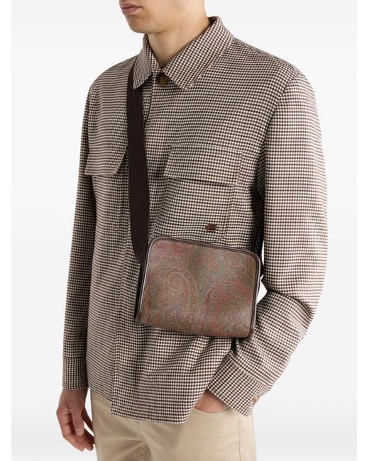 Etro Gray Messenger Bag Arnica Shoulder for men