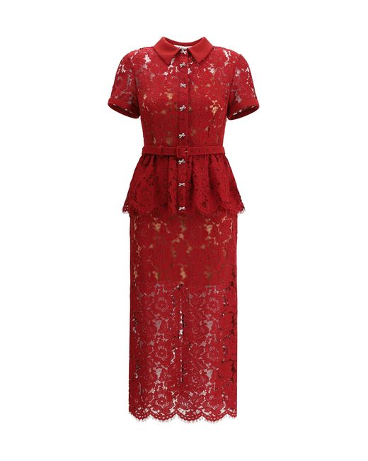 Self-Portrait Red Dresses