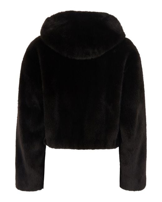 Pinko Black Jacket Tech Fabric, Polyester Coat