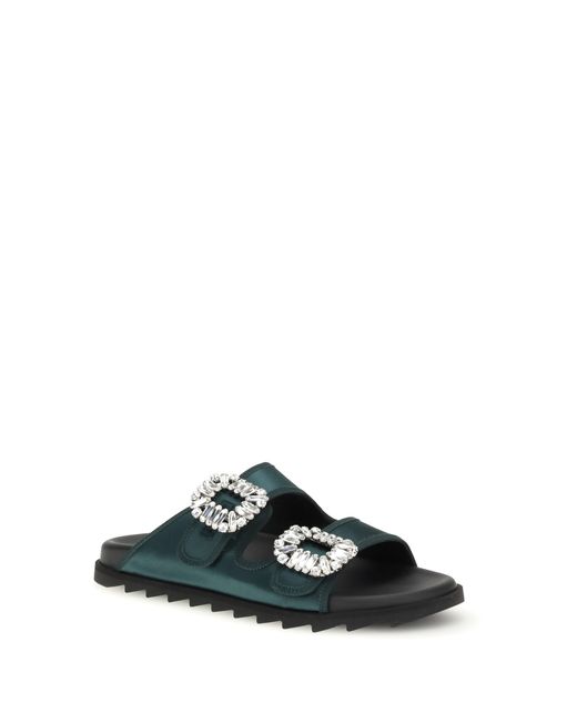 Roger Vivier Multicolor Sandals Slidy Viv Upper: Fabric
