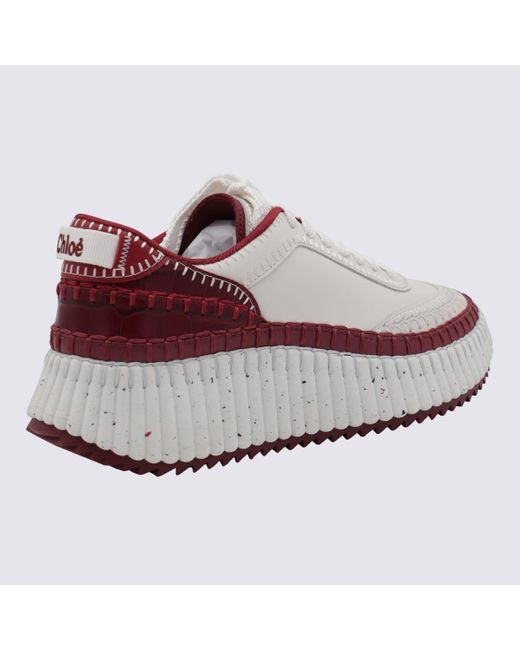 Chloé Red And Sneakers