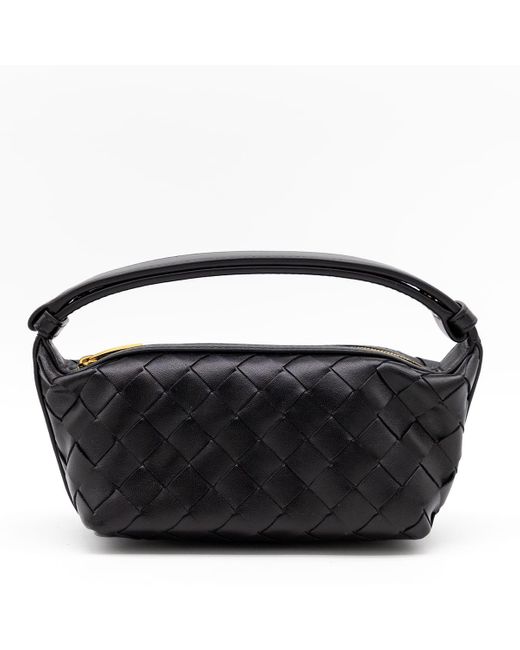 Bottega Veneta Leather East West Wallace Crossbody Bag in