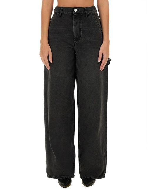 Isabel Marant Black Jeans Solene Cotton