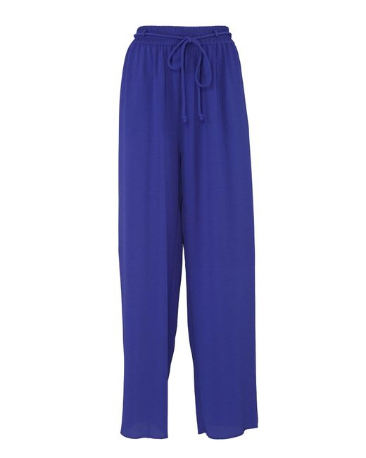 Giorgio Armani Blue Elastic Waist Trousers
