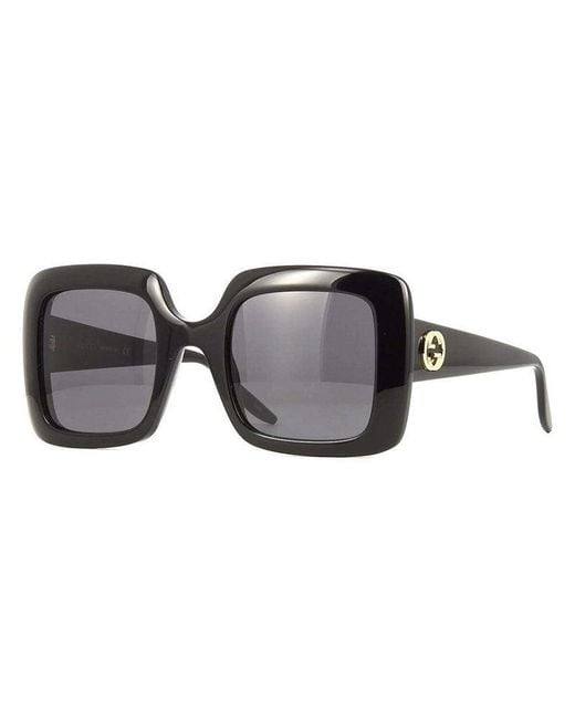 Gucci Black Frame And Lens Sunglasses