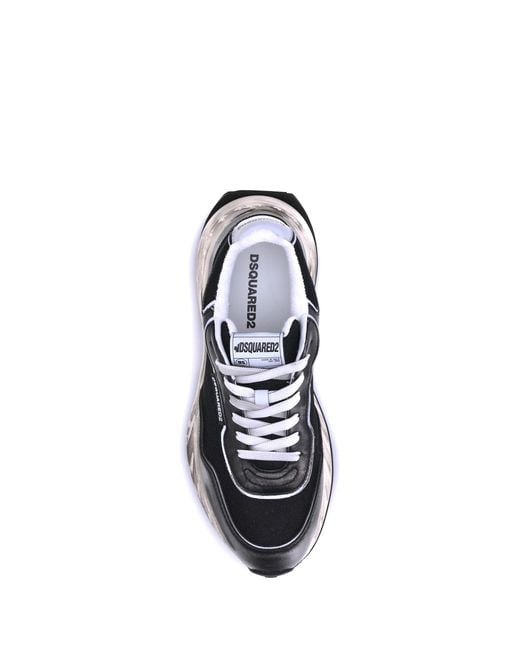 DSquared² White Sneakers Sprinter Trainers for men