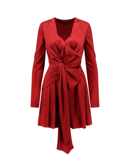 Alberta Ferretti Red Mini Dress