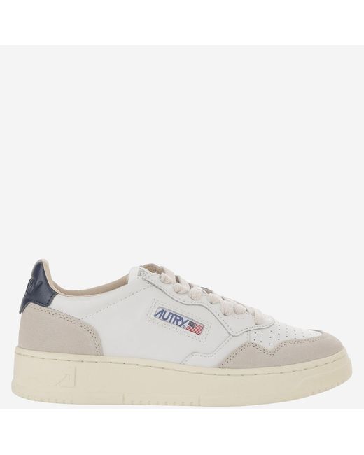 Autry White Sneakers Medalist Low Leather Trainers for men