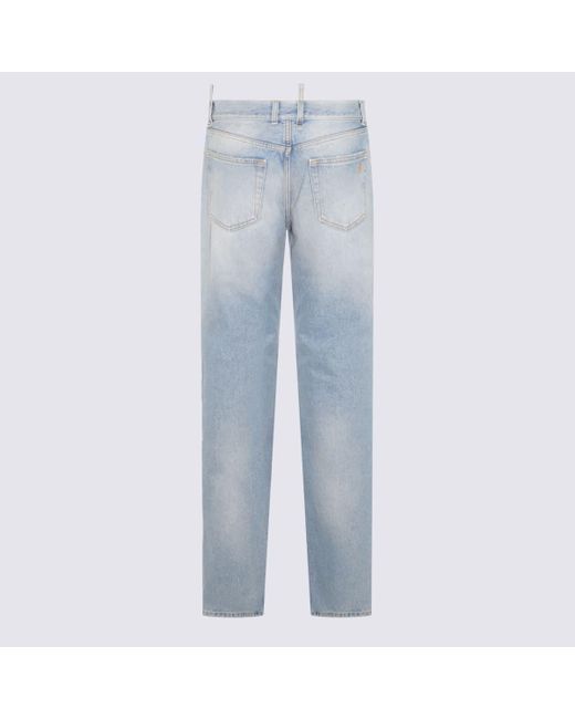 The Attico Blue Sky Cotton Denim Jeans