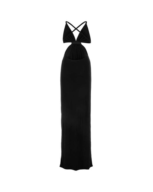 Saint Laurent Black Long Dresses