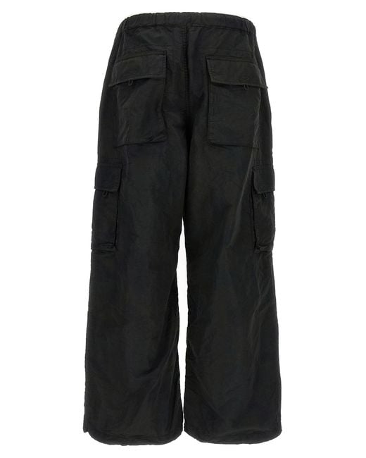 Comme des Garçons Black Nylon Cargo Pants for men