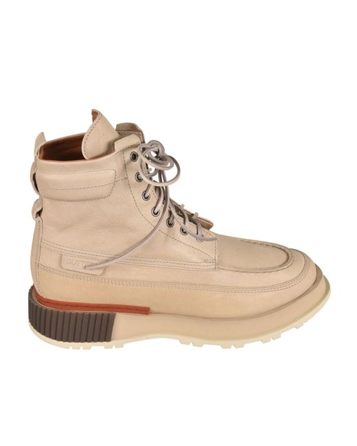 Buttero Exposed Stitch Lace-up Boots in Natural for Men | Lyst