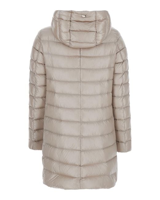 Herno Gray Down Jacket Puffer