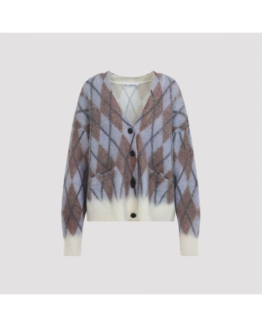 Acne Gray Mohair Cardigan