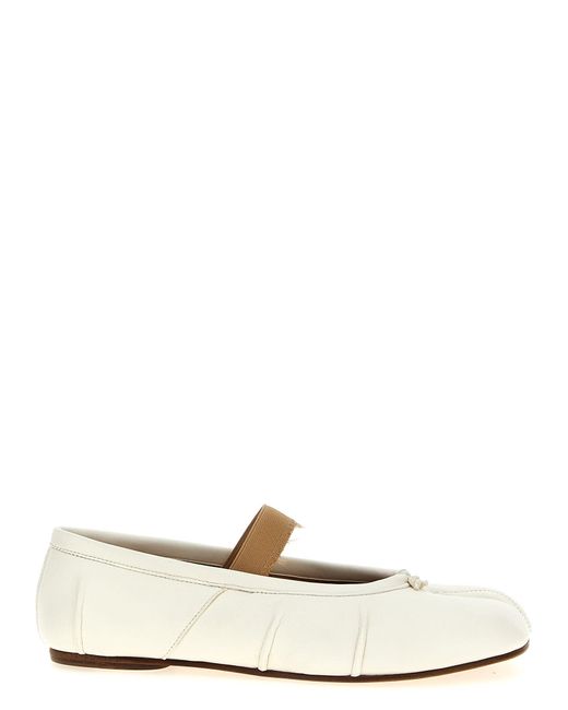 Maison Margiela White 'Tabi New' Ballet Flats