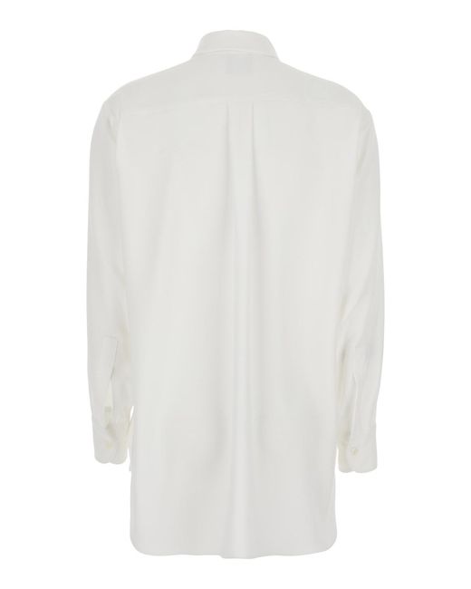 Le Plain White Cady Oveesize Shirt