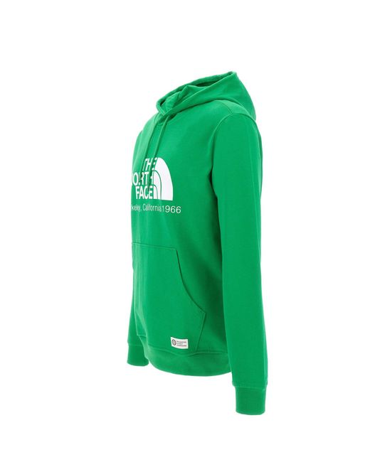 The North Face Green Berkeley California Hoodie Cotton Sweatshirt for men