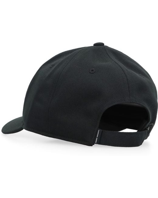 Canada Goose Black Arctic Disc Logo Baseball Cap Polyester Hat for men