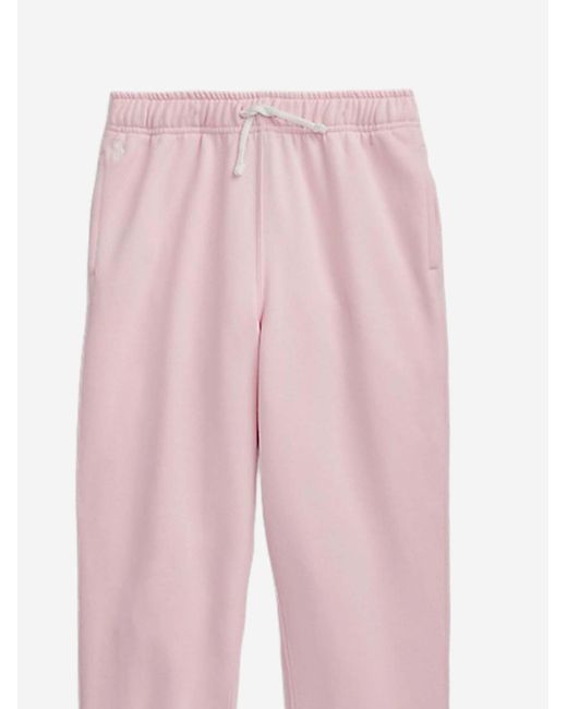 Polo Ralph Lauren Pink Pants Stretch Cotton Trousers