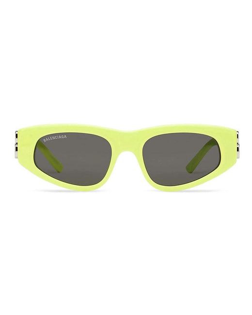 Balenciaga Yellow Sunglasses Cat Eye Full Rim, Frame And Lens Bb0095S009