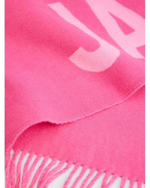 Jacquemus Pink Scarf Wool Accessories