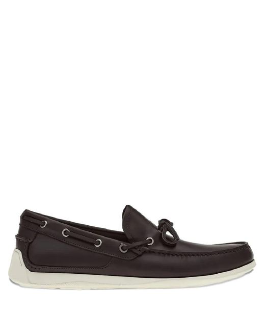 Ferragamo Brown Ferragamo Leather Lace-Up Loafers for men