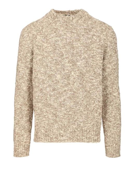 Dolce & Gabbana Dolce&Gabbana Crew Neck Pullove in Natural for Men