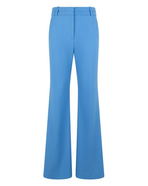 Veronica Beard Blue Palazzo Trousers Viscose Flared