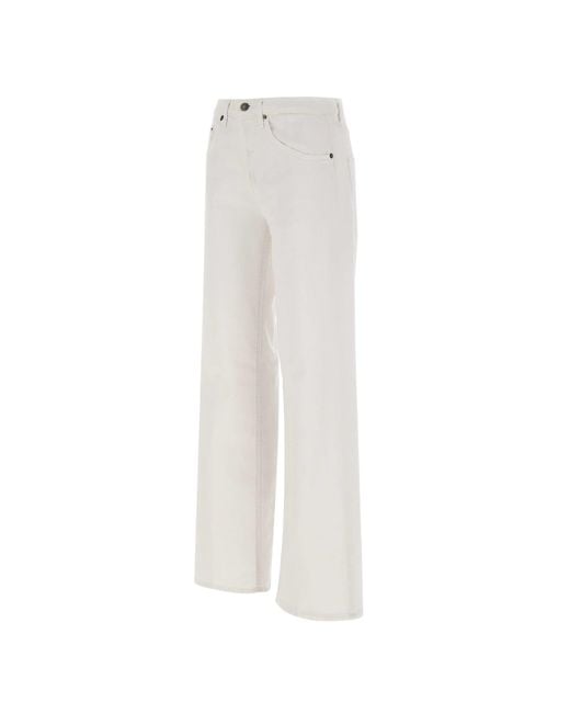 Dondup White Jacklyn Cotton Jeans