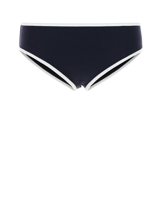 Miu Miu Blue Midnight Stretch Nylon Bikini Bottom