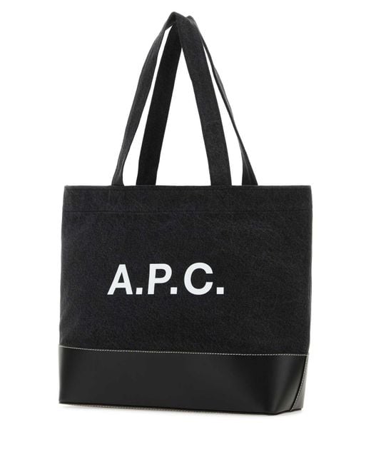 A.P.C. Black Handbags. for men