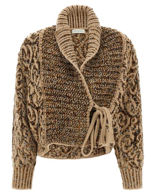 Dries Van Noten Brown 'Tekla' Cardigan