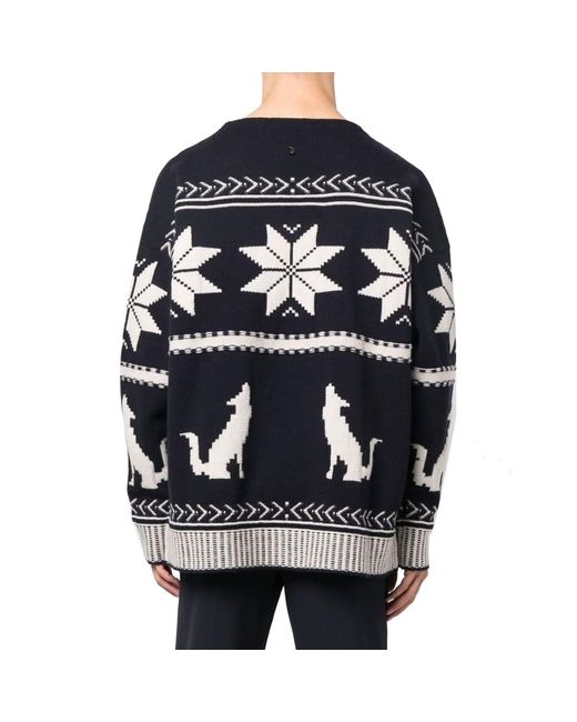 Etro Black Embroidered Cotton Sweater for men