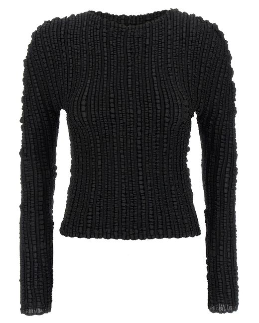 Issey Miyake Black Jellyfish Pleats Sweater