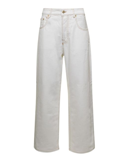 Jacquemus Gray 'La De Nîmes' Oversize Jeans