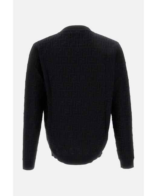 Fendi Black Ff Pullover for men