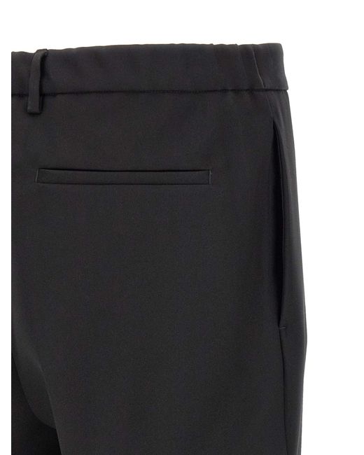 Jil Sander Black Technical Gabardine Trousers for men