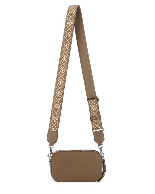 Tory Burch Natural Miller Mini Leather Camera Bag