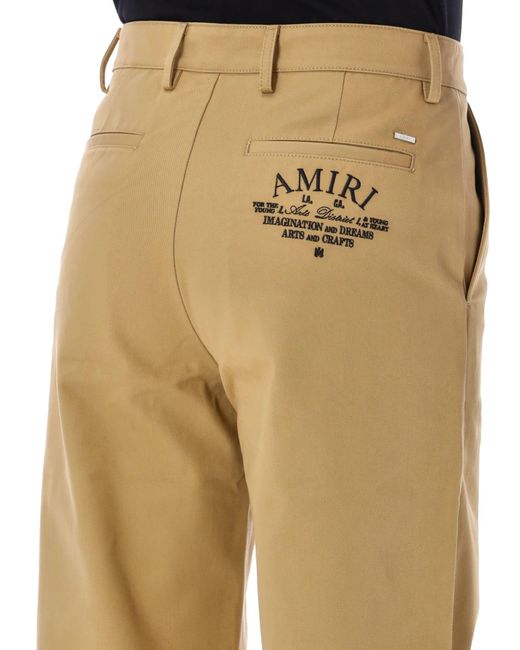 Amiri Natural Baggy Chino Pants for men