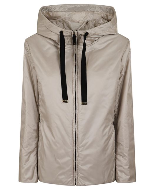 Max Mara Cube Gray Imbottito Corto Greenh Poliestere Cappotto